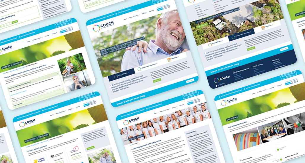 Web design for Couch Cairns Screen