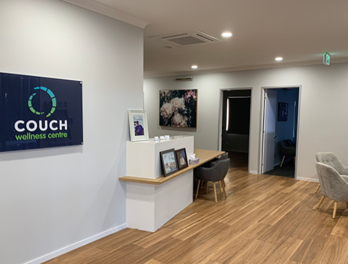 Couch branding building signage