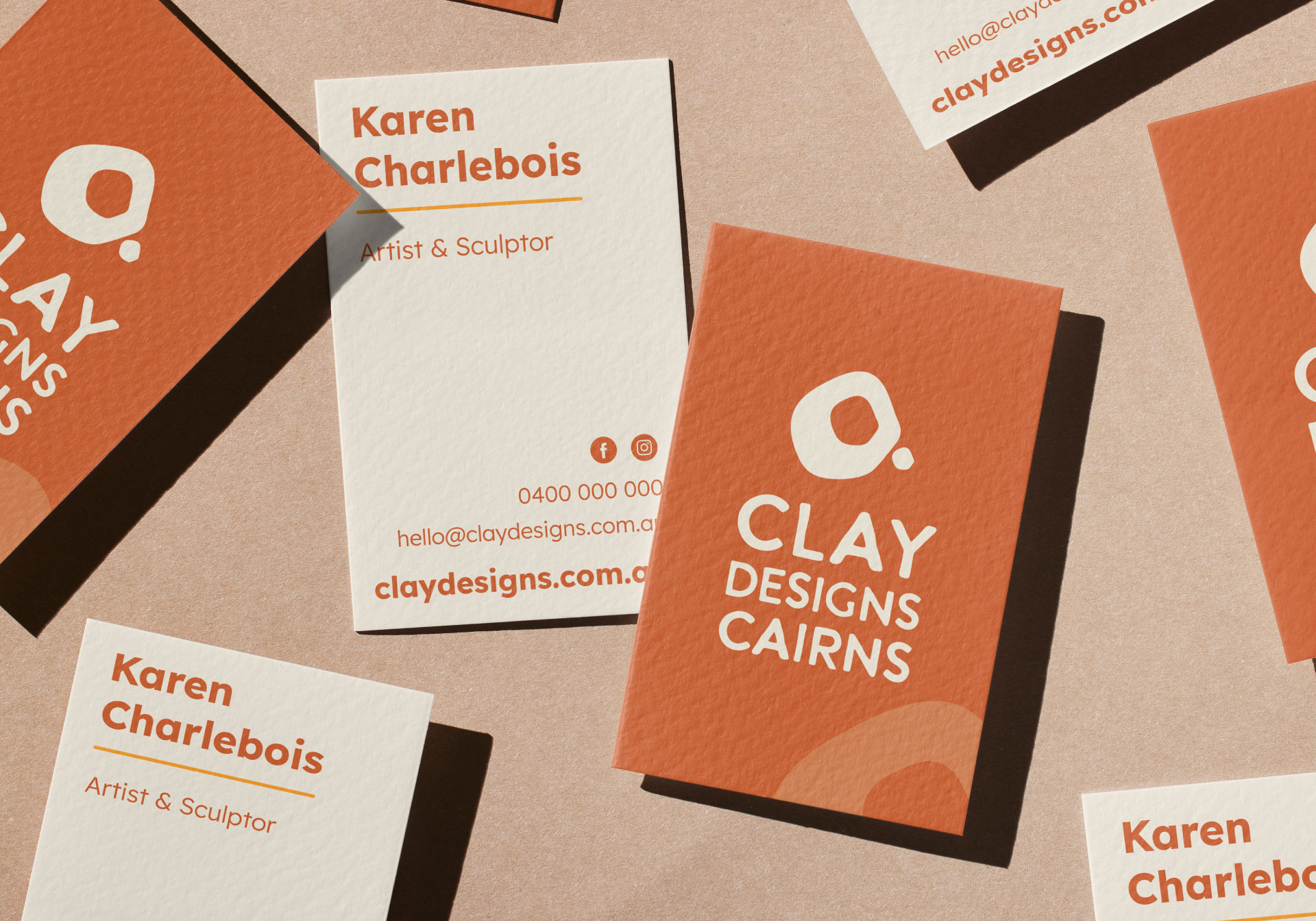 Clay Designs Cairns Business Card