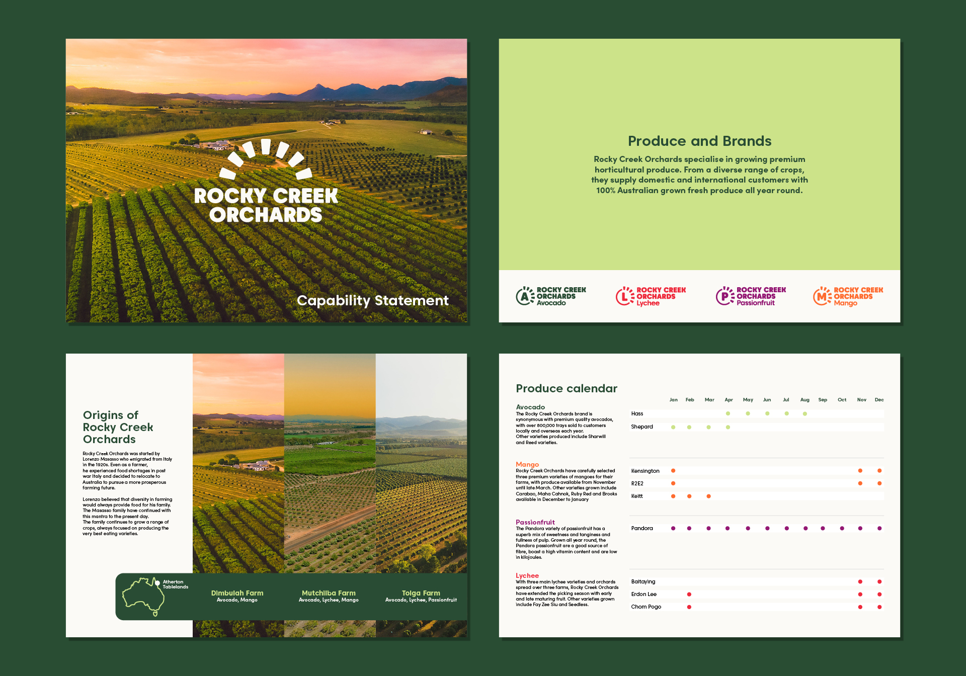 Rocky Creek Orchards website design and development