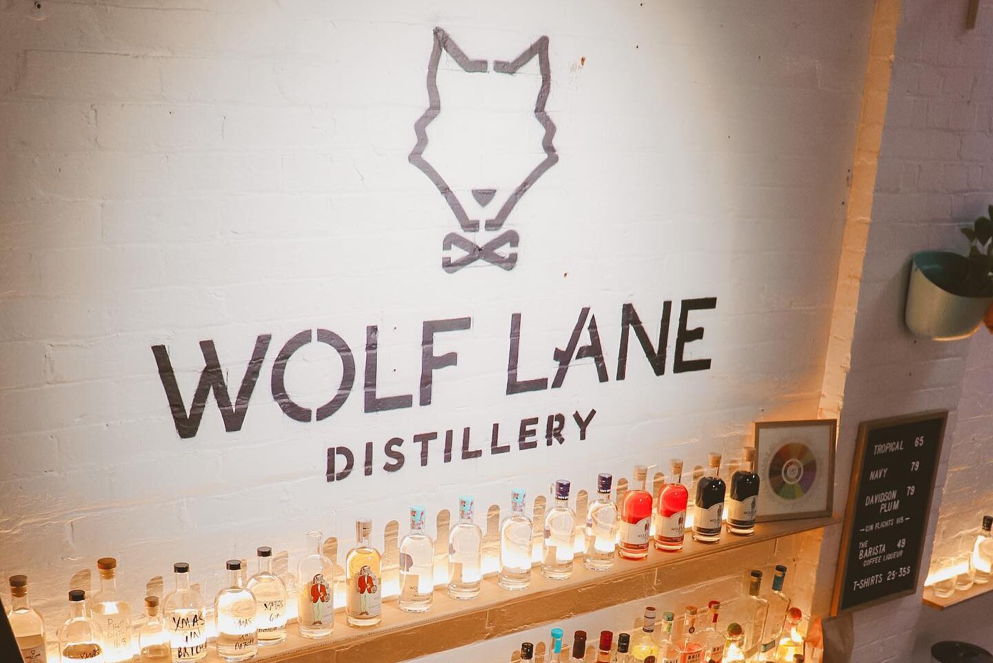 Wolf Lane Distillery on site signage and new logo