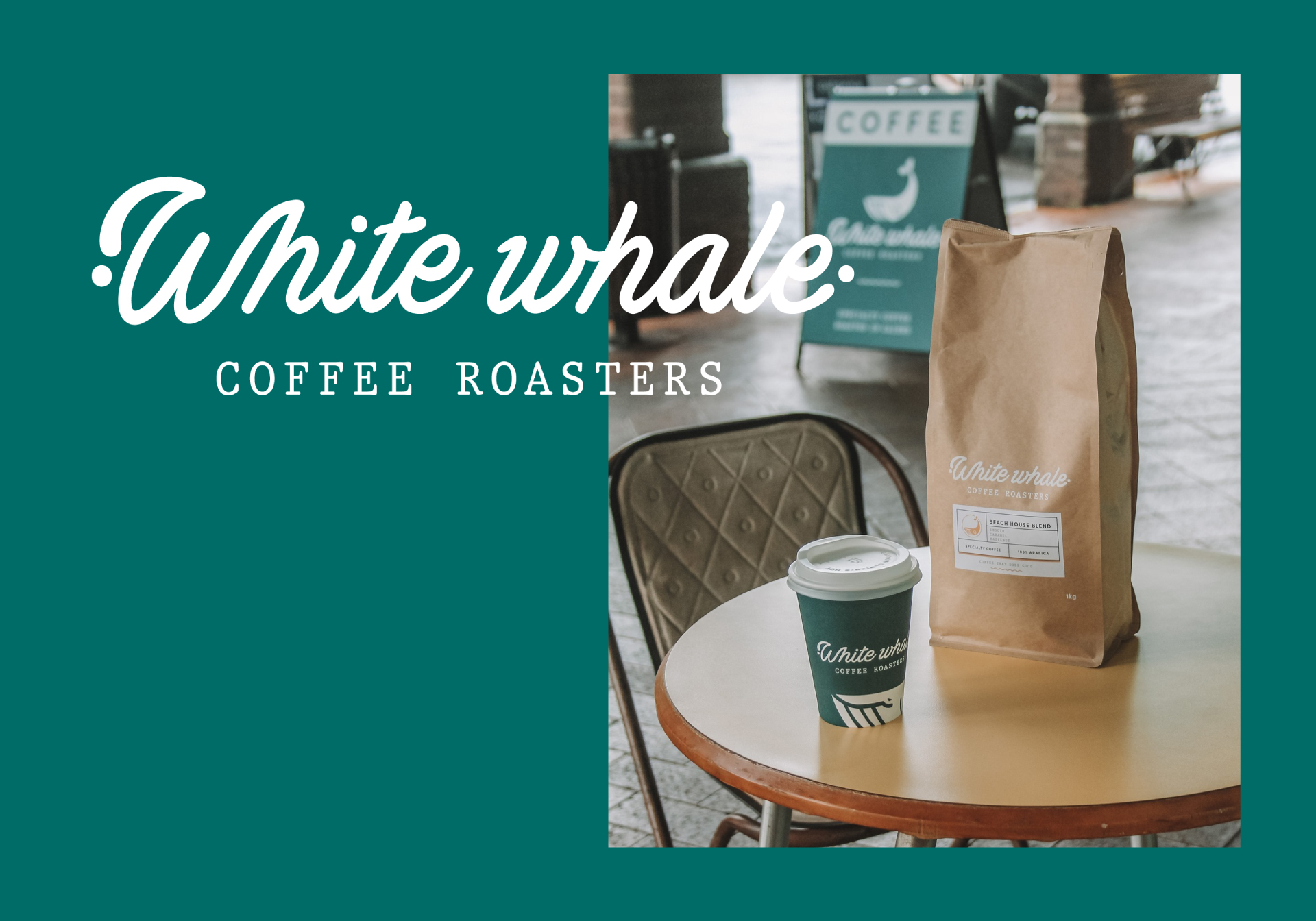 White Whale Coffee Roasters new brand and logo design
